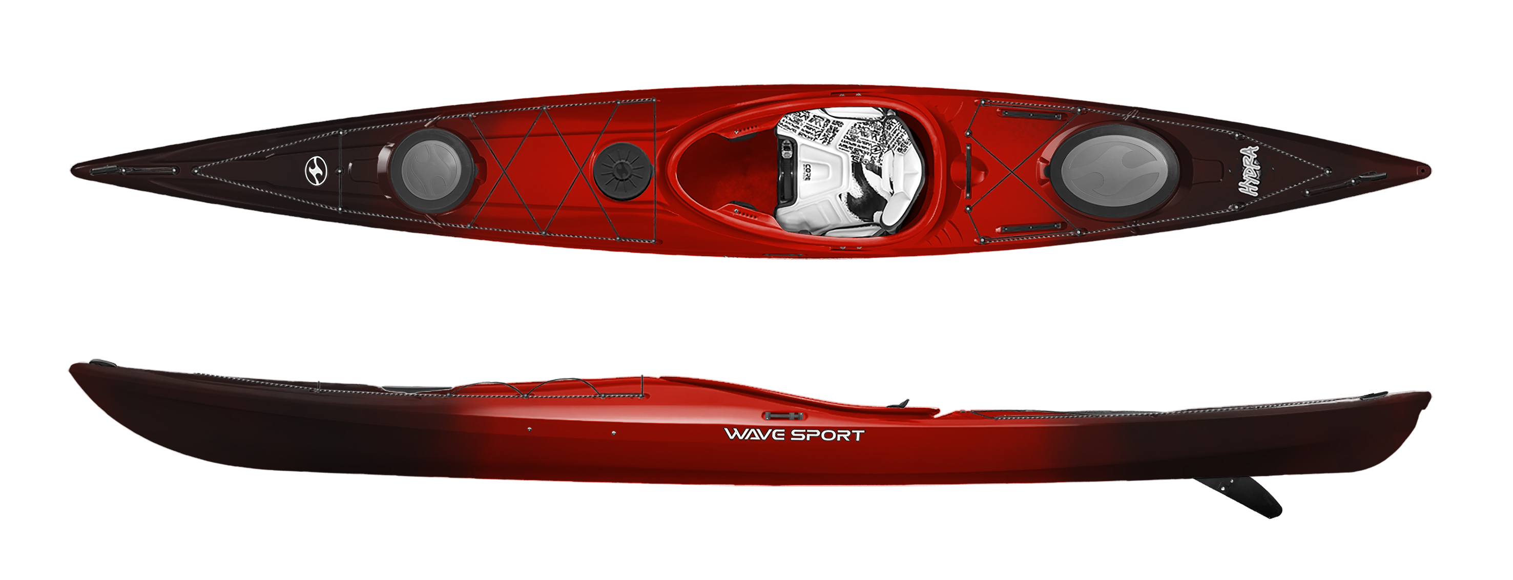 Wave Sport Hydra 145 mit Skeg u. Steueranlage
